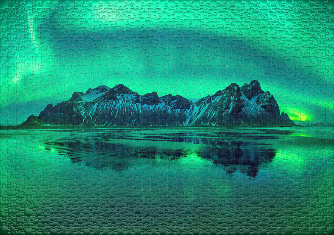 Northern Lights Puzzle 1000 Pieces "Ice Waves"