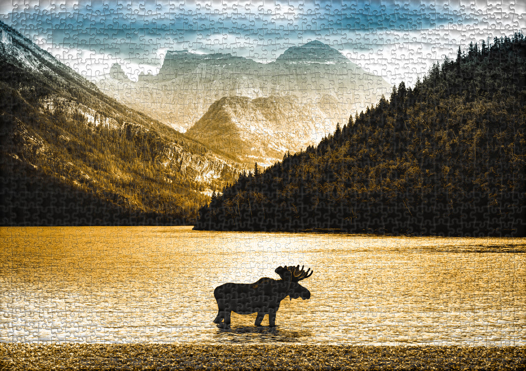 Puzzle 1000 pezzi "Prendere il sole a mezzanotte"