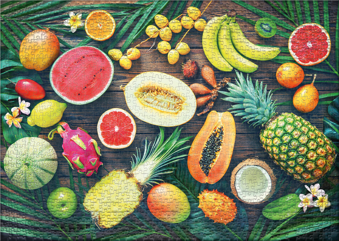 Puzzle 1000 Teile "Bunte Obst-Kiste"