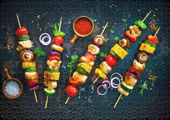 Puzzle 1000 pièces « Barbecue coloré »