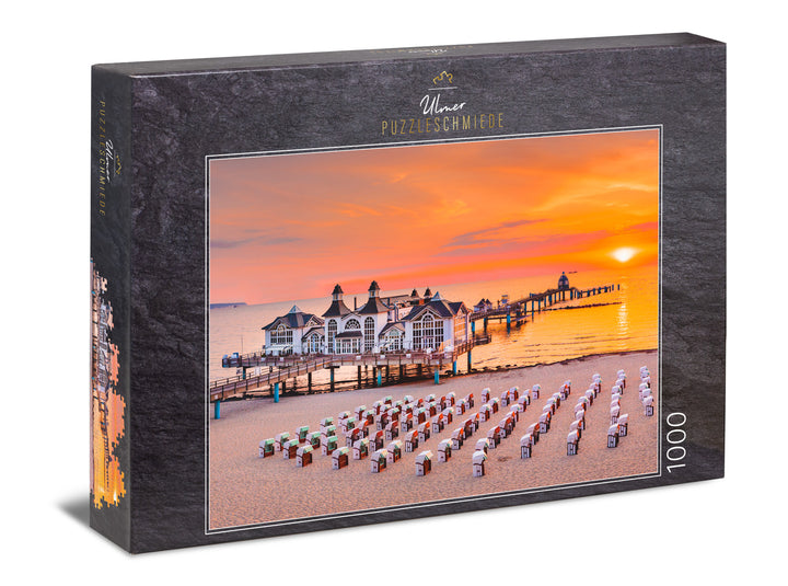 Puzzle 1000 pieces "Evening Sun on Rügen"