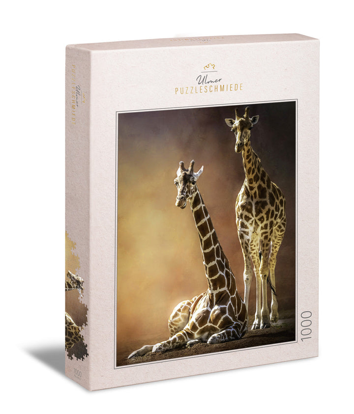 Puzzle 1000 pezzi "Giraffe Love"