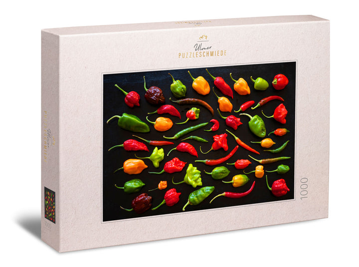 Puzzle 1000 pièces « Feu coloré » - piments forts