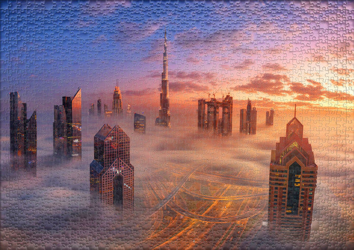 Puzzle 1000 pièces « Dubaï s'éveille »