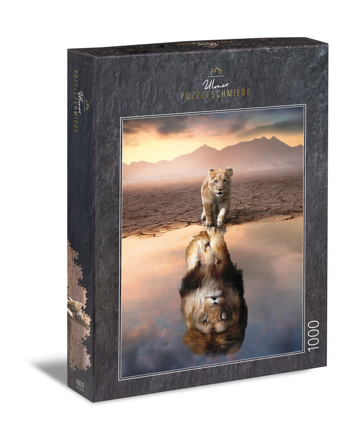 Puzzle 1000 pieces "Mirror, Mirror" - little lion