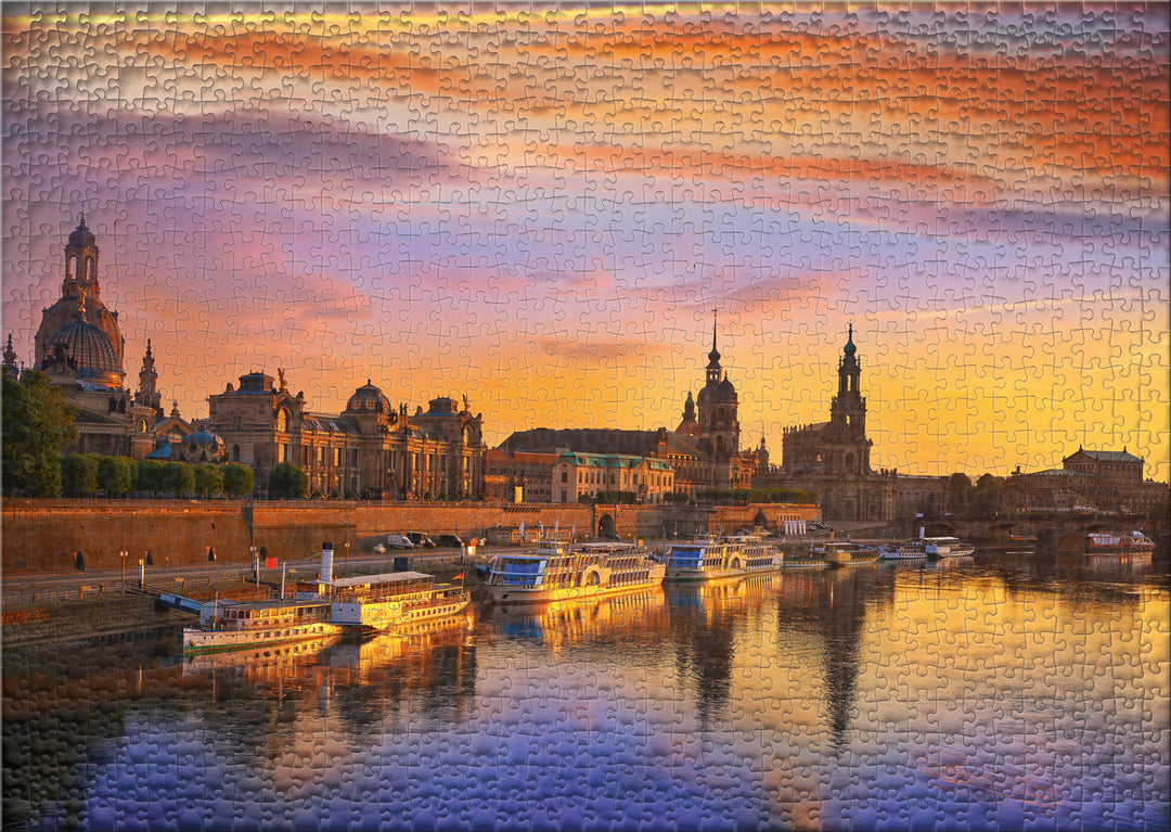 Puzzle 1000 pezzi "Dresda di sera"