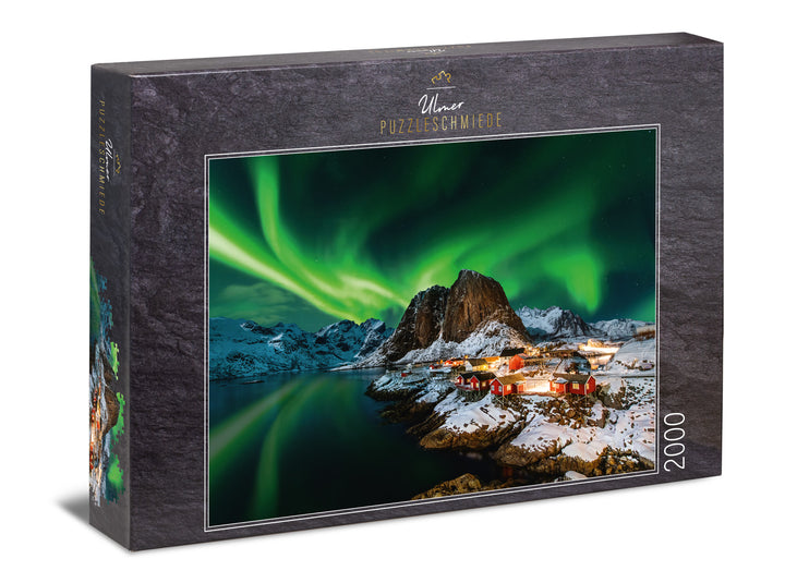 Polarlicht-Puzzle 2000 Teile „Aurora Borealis" Schachtel – Nordlichter – Ulmer Puzzleschmiede
