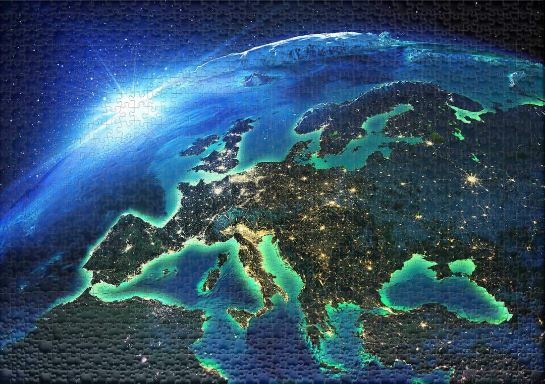 Puzzle spaziale 2000 pezzi "Luci d'Europa"