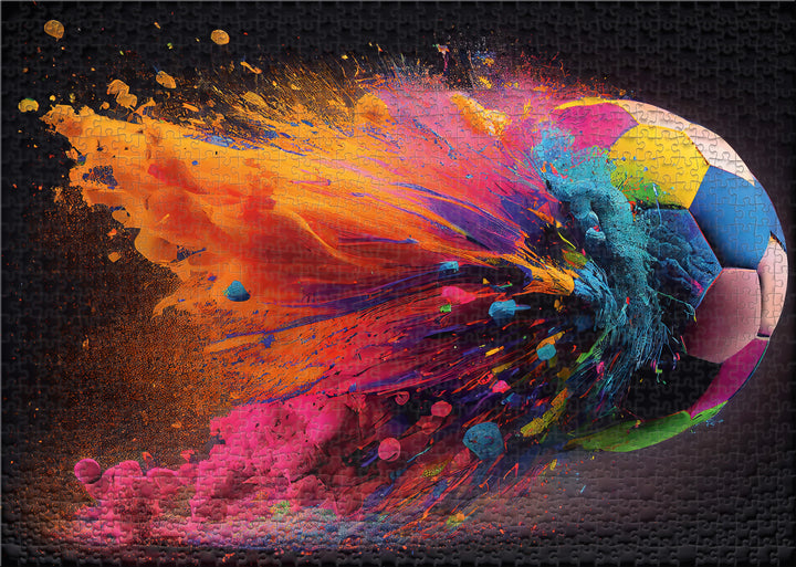 Puzzle da 1000 pezzi con motivo a scelta già incorniciato, bianco