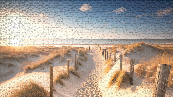1000 Teile Puzzle Motiv nach eigener Wahl bereits gerahmt, schwarz