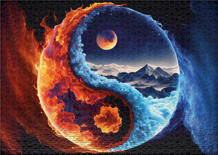 1000 Piece Puzzle "Fire and Ice"