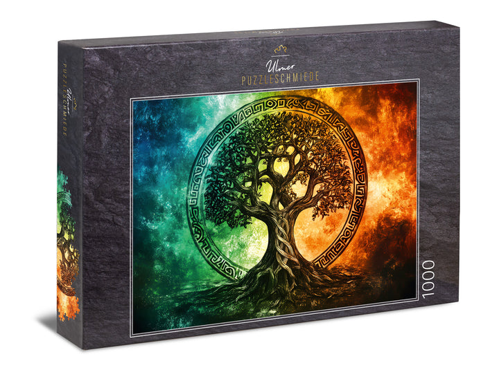 Puzzle 1000 Pieces "Tree of Life in Rune Circle"