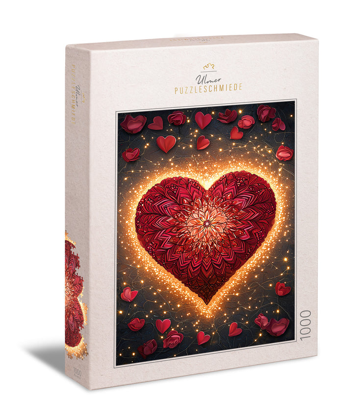 Puzzle 1000 Teile "Herz-Mandala"