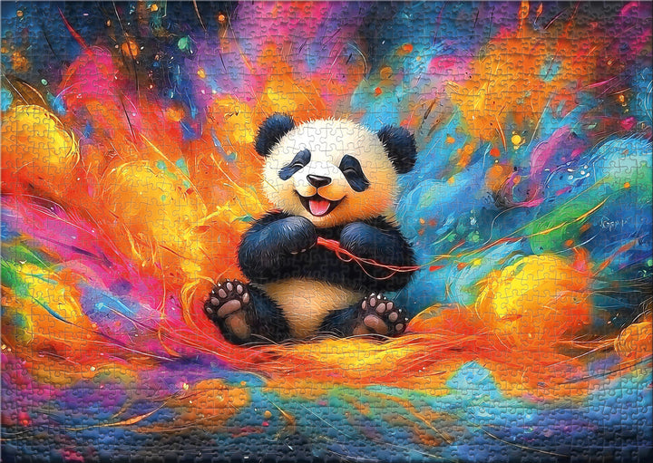 Puzzle 1000 Teile „The Dreaming Panda“