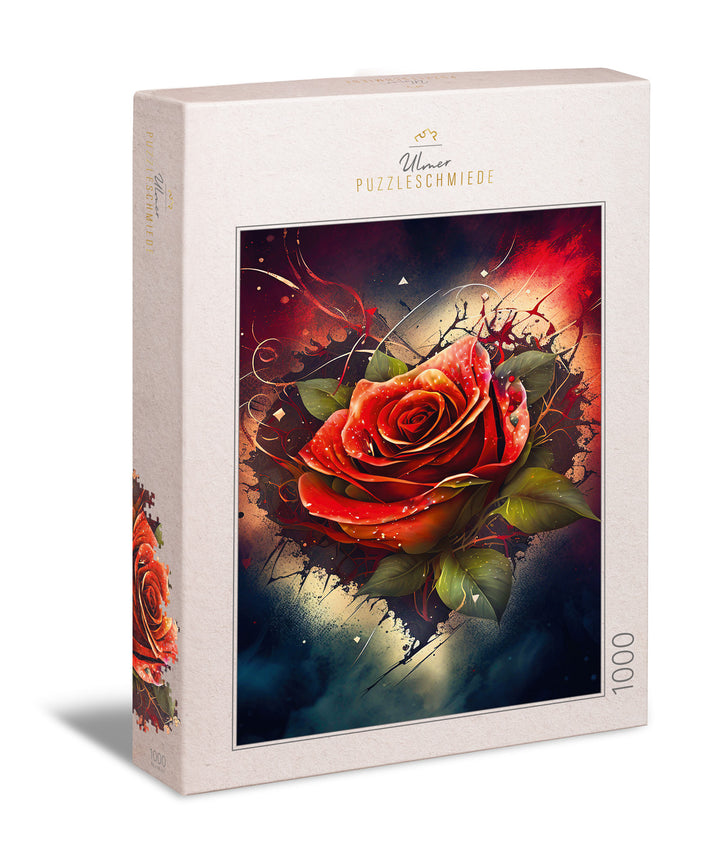 1000 Pieces Puzzle "Rose Heart"
