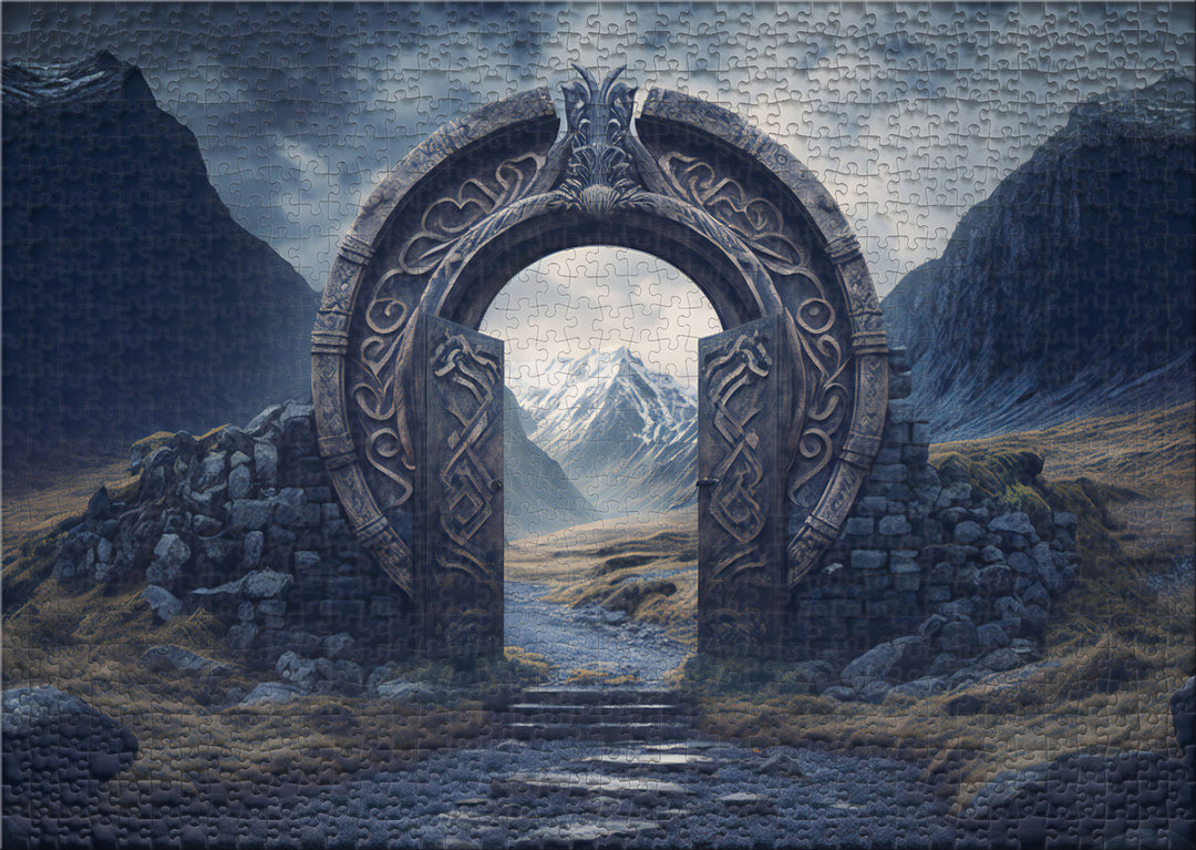 1000 Pieces Puzzle "Gate to Valhalla"