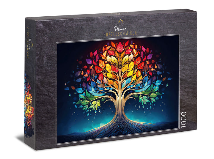 Puzzle 1000 Teile „Lebensbaum im Nachthimmel"
