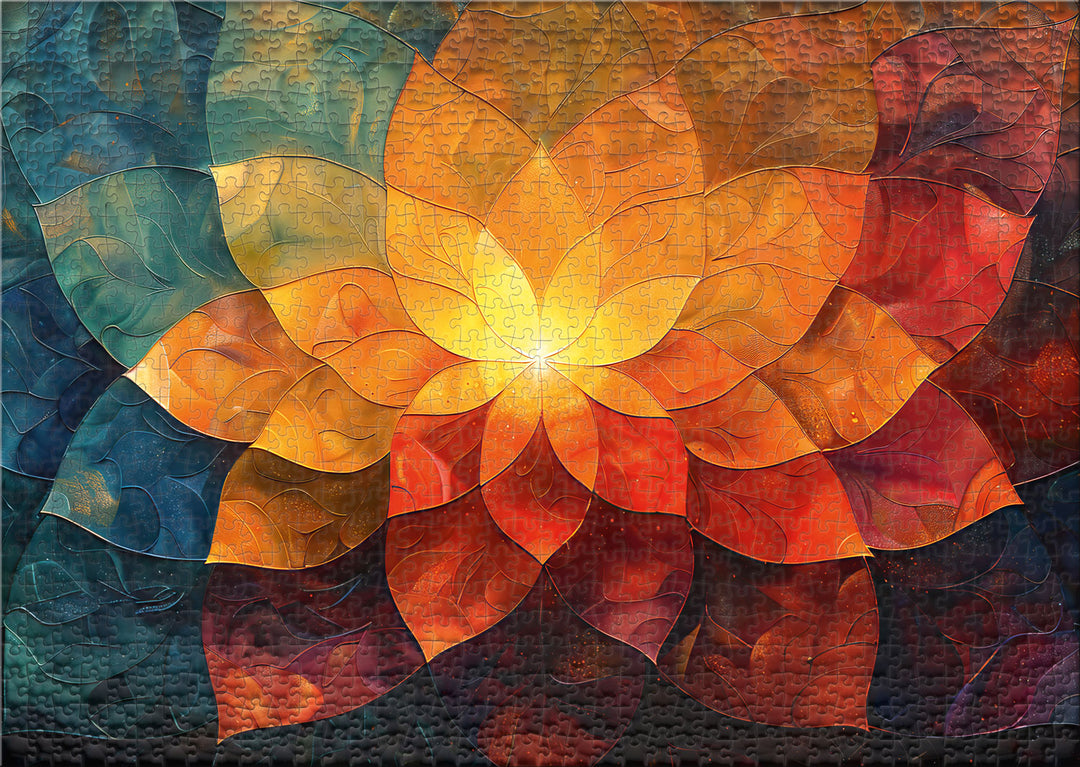 Mandala-Puzzle 1000 Teile "Lichtblüte"