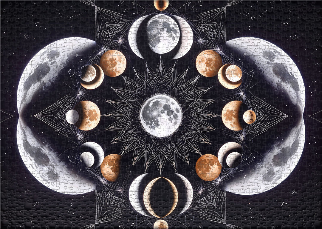 1000 Teile Puzzle „Mondkreis Mandala“