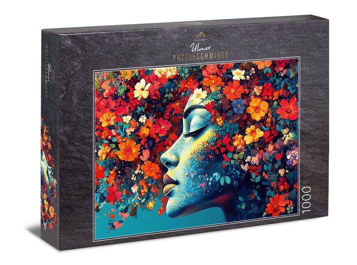 Kunst-Puzzle 1000 Teile "Blühende Fantasie"