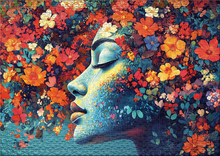 Kunst-Puzzle 1000 Teile "Blühende Fantasie"