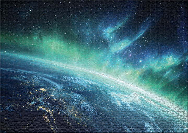 Puzzle univers 1000 pièces « Horizon bleu »