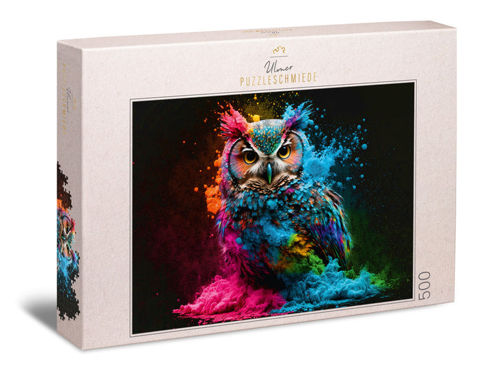 500 Piece Puzzle "Colorful Night Bird"