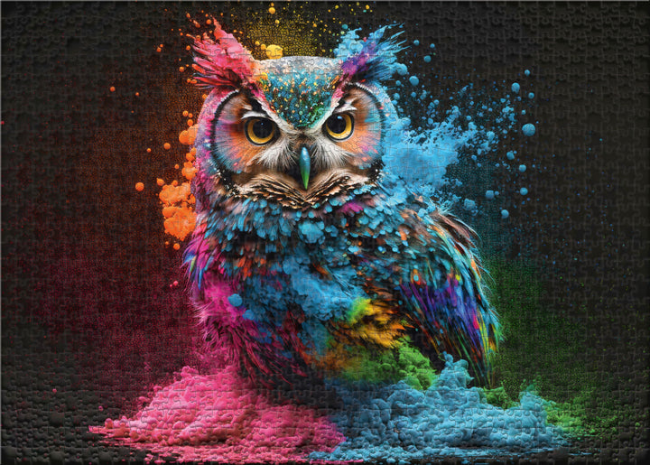 500 Piece Puzzle "Colorful Night Bird"